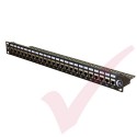 24 Port Cat6a Patch Panel 1U UTP Coupler
