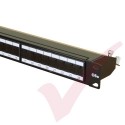 24 Port Cat6a Patch Panel 1U UTP Angled Easy Punch