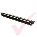 24 Port Cat6 Patch Panel 1U UTP Punch Down
