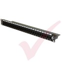 24 Port Cat6 Patch Panel 1U UTP Coupler