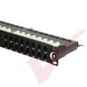48 Port Cat6 Patch Panel 1U UTP Angled Easy Punch