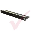 48 Port Cat6 Patch Panel 1U UTP Angled Easy Punch