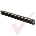 Excel 24 Port Cat6 Patch Panel 1U UTP Punch Down 
