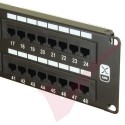 Excel 48 Port Cat6 Patch Panel 2U UTP Punch Down 