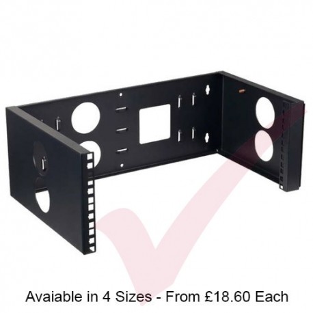 Hinged Wall Bracket 300mm Depth in Black