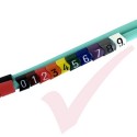 Clip-On 'Chevron Cut' Cable Marker, Size 2.4mm - 3.0mm diameter, 200 Pack Size