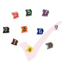 Clip-On 'Chevron Cut' Cable Marker, Size 3.0mm - 4.0mm diameter, 200 Pack Size