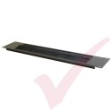 Black 2U Letterbox Style Brush Strip Panel