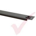 Black 1U Tool Less Blanking Panel 19" Metal 