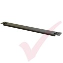 Black 1U Tool Less Blanking Panel 19" Metal 