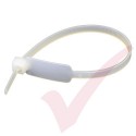 Neutral Marker 4.8 x 190mm Vertical Tag Ties - 100 Pack