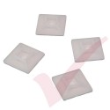 Neutral Adhesive Cable Tie Base - 100 Pack
