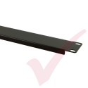 Black 1U Blanking Panel 19" Metal 