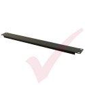 Black 1U Blanking Panel 19" Metal 