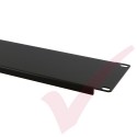 Black 2U Blanking Panel 19" Metal
