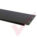 Black 3U Blanking Panel 19" Metal