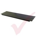 Black 3U Blanking Panel 19" Metal