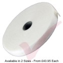 50.0 Metre White Velcro Reel Back to Back