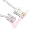 RJ11 Male to BT Male 4 Wire Crossover Cable