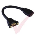HDMI Female Panel Mount - HDMI Female Stubb Adapter