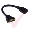HDMI Female Panel Mount - HDMI Female Stubb Adaptor