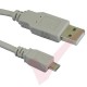 1.8Mtr Beige - USB 2.0 Data Cable A Male to MICRO B