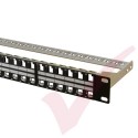 48 Port Patch Panel 1U Unloaded Keystone