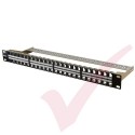 48 Port Patch Panel 1U Unloaded Keystone