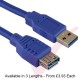 Blue - USB 3.0 A Male to A Female Superspeed Data Cable 