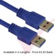 Blue - USB 3.0 A Male to A Male Data Cable