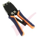 RJ45/RJ11 Ratchet Modular Crimping Tool