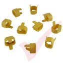 10 Pack - IEC C14 Red Power Cord Secure Tension Sleeve
