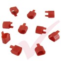 Secure Sleeve C13 into C14 Inlet Tab Yellow - 10 Pack