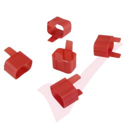 Secure Sleeve C19 into C20 Inlet Tab Red - 10 Pack