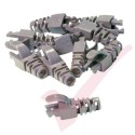 Snagless Slimline Crimp High Density 6MM Boot, 10 Pack Grey