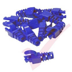 Snagless Slimline Crimp High Density 6MM Boot, 10 Pack Blue
