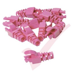 Snagless Slimline Crimp High Density 6MM Boot, 10 Pack Pink