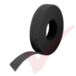 Velcro One-Wrap Tape 25 Metre Black