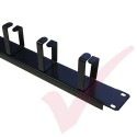 1U 5 Ring Cable Management Bar 65mm Rings