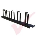 1U 5 Ring Cable Management Bar 100mm Rings