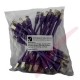 24 Pack of 20cm (8-inch) in Purple - Cat6a S/FTP Premium Grade LSZH Patch Cables for 1U & 2U Patching