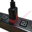 5 Pack - IEC C20 Red Power Cord Secure Tension Sleeve
