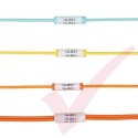 White Panduit Identification Sleeve For 3mm Duplex Fibre Cables 100 Pack