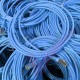 Cat6a Slim U/FTP Small Diameter Snagless Booted Patch Cables Blue