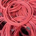 Cat6a Slim U/FTP Small Diameter Snagless Booted Patch Cables Red
