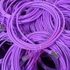 Cat6a Slim U/FTP Small Diameter Snagless Booted Patch Cables Purple