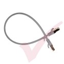 Cat6a Slim U/FTP Small Diameter Snagless Booted Patch Cables Grey