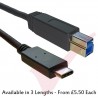 USB Type C Male to USB Type B Male 3.1 Cable