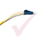 *ANGLED BOOT* LC to LC Fibre Patch Cables OS2 Singlemode Yellow
