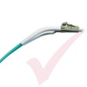 *ANGLED BOOT* LC to LC Fibre Patch Cables OM3 Multimode Duplex Aqua Blue